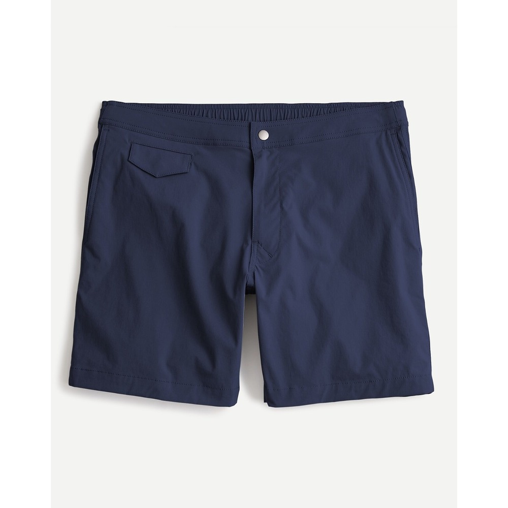 J. Crew Men's Eco Pool Shorts Swim Trunks Navy Blue 7" Inseam J0057 Size 32 - Picture 1 of 16